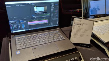 Notebook ini untuk mereka pembuat konten kreator. (Foto: Adi Fida Rahman/detikINET)