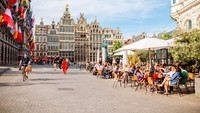 Inilah Kota Antwerp di Belgia. Kota kecil ini juga mengandalkan sepeda sebagai moda transportasi. (iStock)