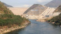 Nuozhado, China. Bendungan ini terletak di Sungai Mekong, Tiongkok. Dalam pertahunnya dapat menghasilkan kapasitas pembangkit listrik kurang dari 24.000 MW. Dengan ketinggian mencapai 261.5 M. Istimewa/Earthworld.