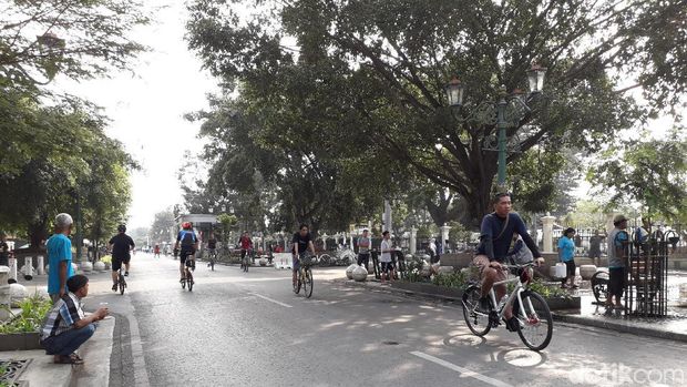 Suasana Jalan Malioboro hari ini.