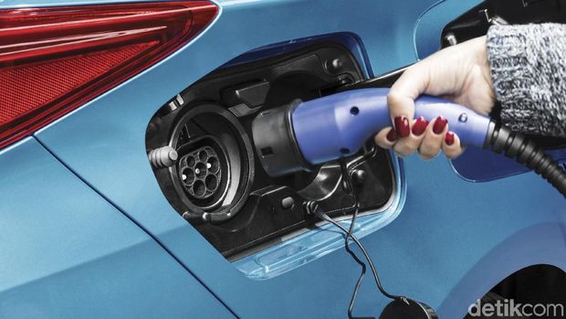 Ilustrasi mobil listrik