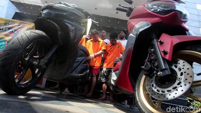 Pelaku Begal Motor Bersenjata Airsoft Gun Diciduk Polisi