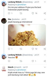 Curhat Kangen Makanan Indonesia, Rich Brian Banjir Tawaran Rendang hingga Peyek