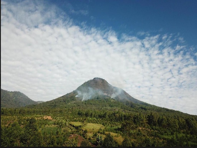 Asap Putih Masih Mengepul di Hutan Gunung Panderman yang Terbakar Asap Putih Masih Mengepul di Hutan Gunung Panderman yang Terbakar