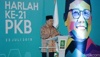 Dalam sambutannya JK mengapresiasi suara PKB yang selalu naik dalam pemilu.