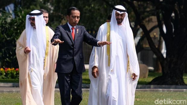 Jokowi dan Putra Mahkota Abu Dhabi di Istana Bogor