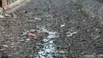 Potret Sungai Kering Akibat Kemarau di Tangerang