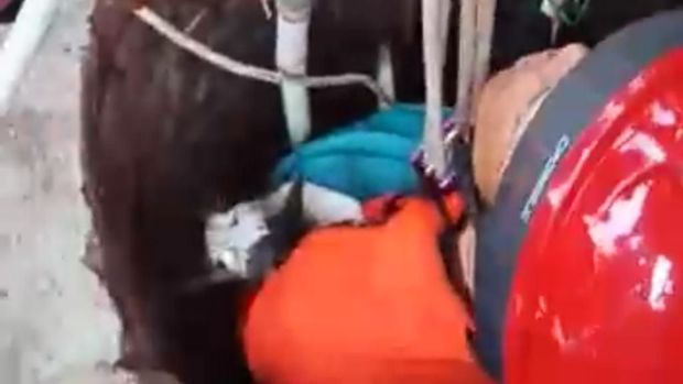 Tim Rescue Selamatkan Kuncing Bunting Terperosok Sumur di Cileunyi