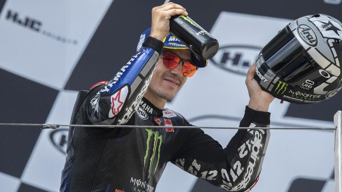 Maverick Vinales incar kemenangan di MotoGP Inggris 2019 (Mirco Lazzari gp / Getty Images) Maverick Vinales incar kemenangan di MotoGP Inggris 2019 (Mirco Lazzari gp / Getty Images)