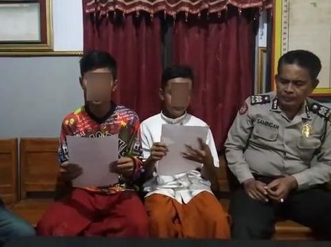 Kedua remaja meminta maaf atas tindakannya offroad melindas kuburan