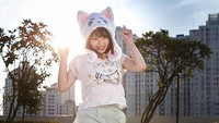 Ini gaya Kimi Hime di Central Park, Jakarta. Imut banget! (kimi.hime/Instagram)