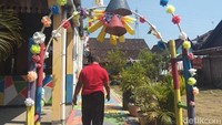 Kampung Warna-warni berada di RT 01/RW 01 Tidar Campur, Kelurahan Tidar Selatan, Kecamatan Magelang Selatan, Kota Magelang (Eko/detikcom)
