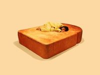 Gemasnya! Tempat Tidur Ini Bentuknya Roti dengan Bantal Tomat