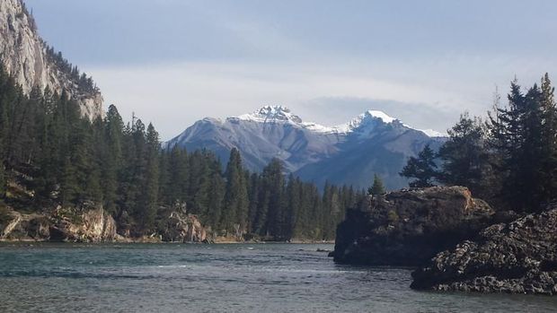 Pemandangan Kota Banff di Kanada