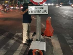 Rambu Lalin di Video Profesor Ceramahi Polantas Diganti Lagi