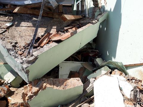 Begini Kerusakan Puskesmas Mojosongo yang Ditabrak Truk Tariler