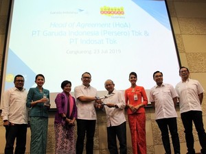 Digitalisasi Layanan, Garuda Gaet Indosat Ooredoo