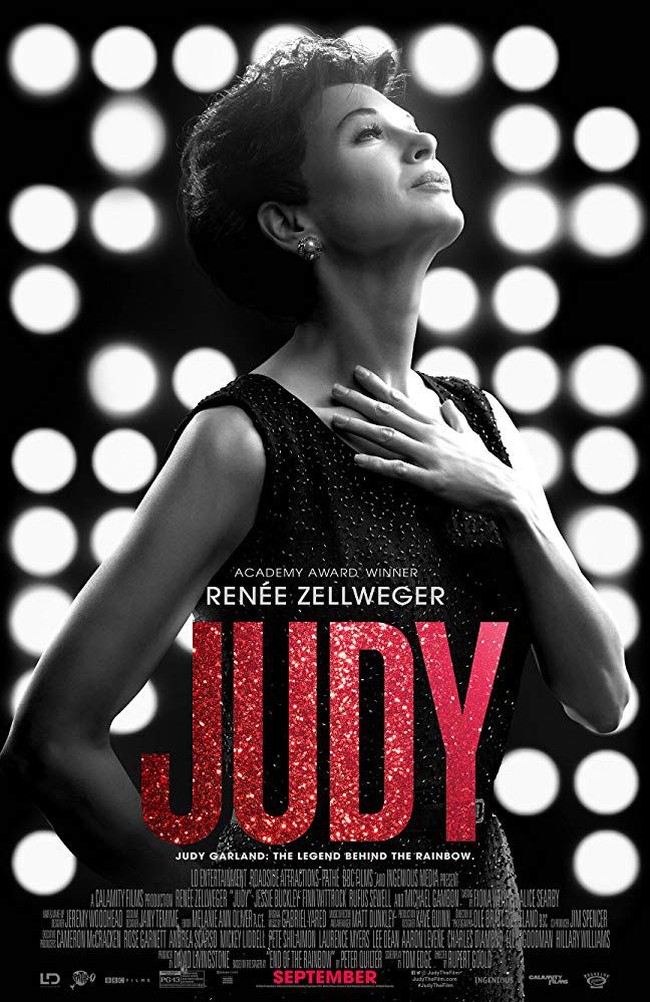 Film baru Renee Zellweger yang berjudul Judy menampilkan sang aktris pemenang Oscar sebagai penyanyi dan aktris jadul legendaris Judy Garland. Penampilan Renee pun berubah total. (Foto: LD Entertainment and Roadside Attractions via IMDb)
