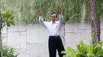 Senyum Jokowi dan Elite Koalisi di Rapat Pembubaran TKN