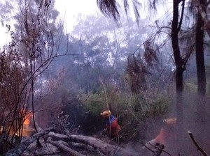 Bara dan Titik Api Masih Muncul di Gunung Panderman