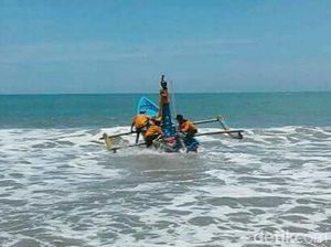 Perahu Terbalik Dihempas Ombak, Seorang Nelayan di Kebumen Hilang