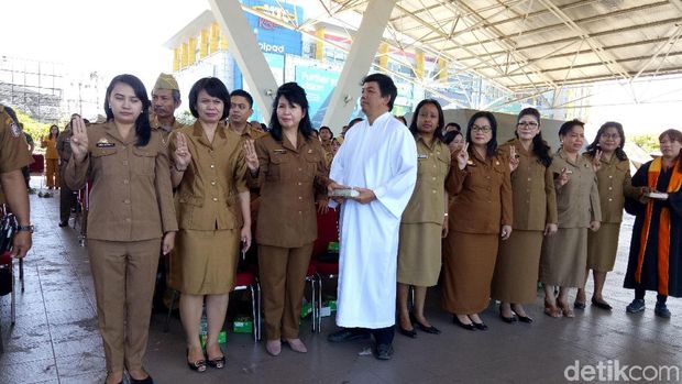  Sebanyak 1.073 ASN Pemkot Makassar, Sulawesi Selatan (Sulsel) dikembalikan ke jabatan semula.