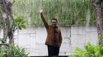Senyum Jokowi dan Elite Koalisi di Rapat Pembubaran TKN