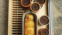 Kucing yang satu ini juga pintar menyamar. Warnanya cokelat sehingga mirip baguette dalam posisi memanjang. Foto: Istimewa