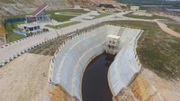 Sei Gong menjadi bendungan muara dengan daya tampung kurang lebih 11,8 juta m3 untuk mensuplai air baku yang berkualitas baik bagi masyarakat. Istimewa/Dok. PT Wijaya Karya (Persero) Tbk.