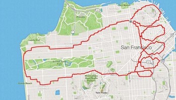 Ia tinggal di San Francisco, AS, dan menjadikan kelok jalanan sebagai kanvas karya lukisnya. (Foto: Dok. Lenny Maughan via Boredpanda)
