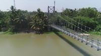 Konstruksi bangunan atas menggunakan baja dan konstruksi bangunan bawah menggunakan beton. Istimewa/Dok. Kementerian PUPR.