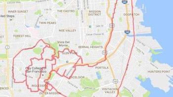 Saat mulai berlari, Lenny pun mesti hati-hati benar. Salah belok bisa membuat lukisannya keliru. (Foto: Dok. Lenny Maughan via Boredpanda)