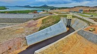 Inilah potret Bendungan Sei Gong yang telah diresmikan pada Jumat (19/7/2019). Istimewa/Dok. PT Wijaya Karya (Persero) Tbk.