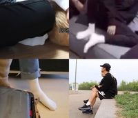 Kaus kaki putih Baekhyun EXO