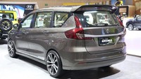 Mobil konsep terakhir adalah Ertiga. Berbeda dengan tahun lalu yang mengusung gaya sporty, kali imi Ertiga diracik menjadi lebih elegan. Istimewa/Dok. Suzuki.