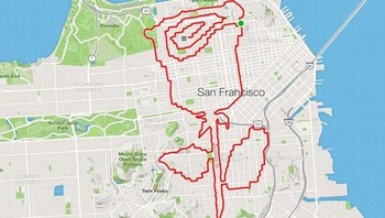 San Francisco adalah kanvasku. Aku memakai jalanan sebagai kerangka untuk mewujudkan apa yang aku mau, menemukan bentuk, mengusahakannya terealisasi. Mirip seperti bocah saat tengadah menatapi awan. (Foto: Dok. Lenny Maughan via Boredpanda)