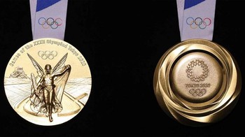 Sebanyak 5.000 medali emas, perak, dan perunggu untuk Olimpiade Tokyo 2020 dibuat dari hampir 80 ribu ton sampah eletronik. Dari situ, mereka berhasil mengoleksi 30,3 kilogram emas untuk dibuat medali emas. Foto: Olympic.org