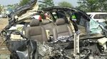 3 Orang Tewas, Begini Kondisi MPV yang Ditabrak Bus di Cipali