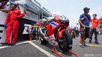 Motor bernomor 22 yang siap dipakai wakil Indonesia, Andi Gilang.