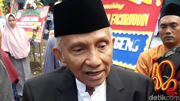 Amien Rais di acara peresmian PPM MBS AR Fachruddin, (28/7/2019).