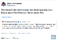 Prabowo Punya Juru Bicara Resmi, Siapa Dia? 