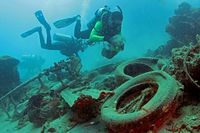 Sampah di Pulau Panggang (Ria Qorina/Istimewa)