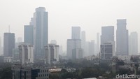 Begini penampakan polusi udara di Jakarta siang ini, Senin (29/7/2019).
