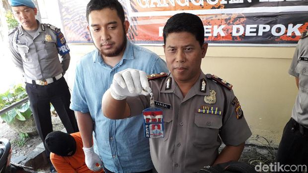 Jumpa pers kasus pencurian oleh wartawan gadungan di Sleman. 