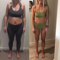 Tess Papaioannou mengaku hanya olahraga di rumah selama 28 menit setiap harinya. Dari rutin berolahraga dalam beberapa bulan, tubuhnya bisa ramping kembali.  Foto: dok. Instagram @tes.p