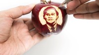 Hasil karya anak bangsa ini juga berhasil membuat wajah Prabowo. Pembuatnya adalah seniman Indonesia bernama Taufik Noor.  Foto: instagram