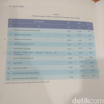 Indeks Demokrasi Indonesia: Peran Parpol Naik, Kebebasan Berkeyakinan Turun