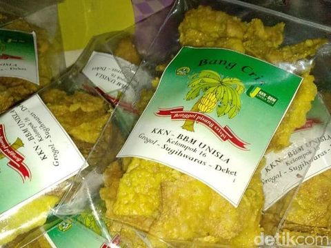 Olahan Bonggol pisang jadi crispy/