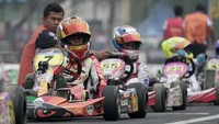 Lagi-lagi putra bungsu pasangan mantan pembalap Firhand Ali dan Aimaa Fatimah ini hanya kembali finis diposisi kedua secara overall di kelas kadet. Foto: dok. Tanada Racing