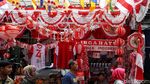Pedagang Merah Putihkan Pasar Mester Jatinegara